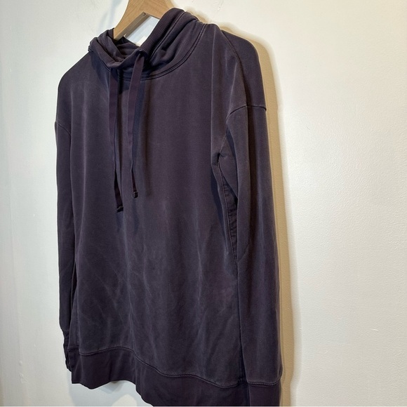 Athleta Sayulita Funnel Neck Hoodie Pull Over Regal Plum Purple Womens Size XS - Picture 8 of 8